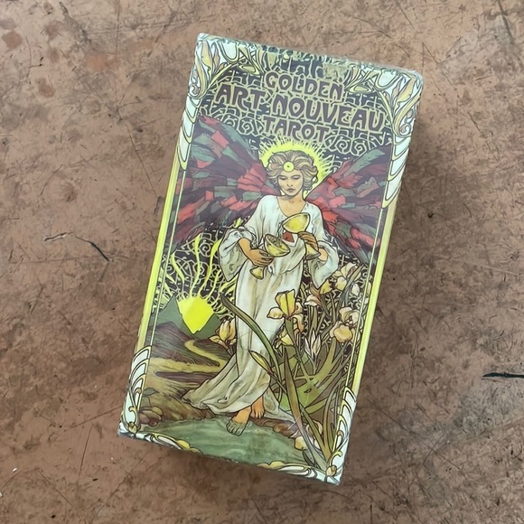 Other - NEW ✨ Golden Art Nouveau Tarot Sealed 78 Card Deck by Giulia F. Massaglia Sealed
